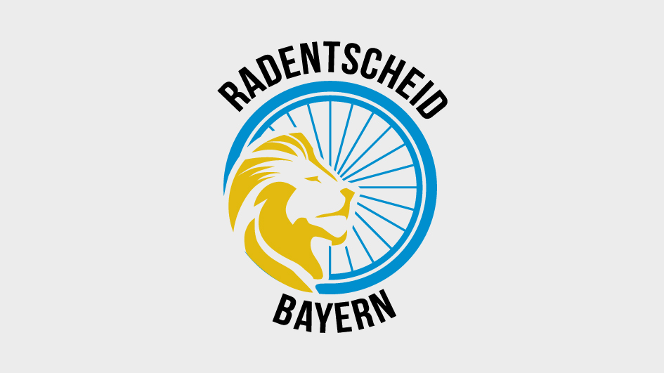 Logo Radentscheid Bayern hellgrauer Hintergrund